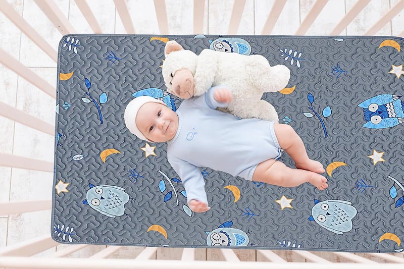 MatLeya Quilted Pack n Play Sheet Fitted, Breathable Thick Pad for Pack and Play Mattress, Pack and Play Mattress Sheet fits Graco, Portable Mini Cribs, Play Yards, Padded Playpen Protector Cover - Image 5